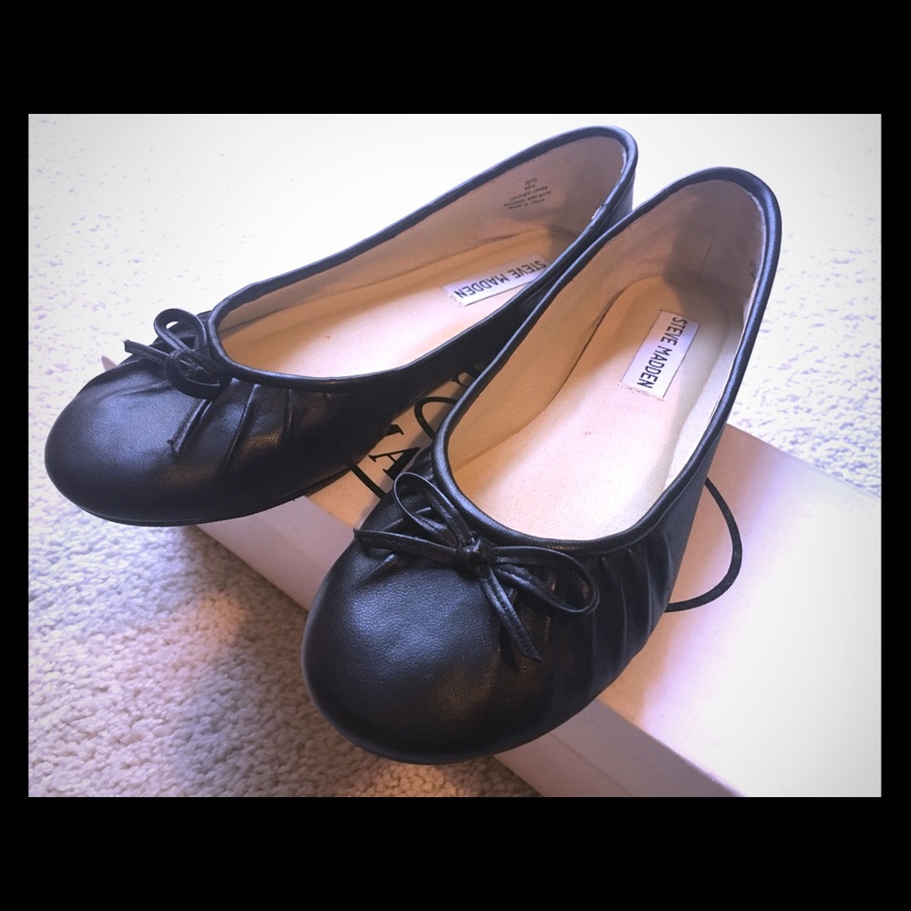 New Ladies Steve Madden 6.5 Leather Flats